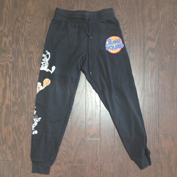 Space Jam Other - Kids Black Tune Squad Joggers with Character Graphics